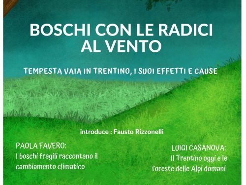 10.05.2019: “Boschi con le Radici al Vento. La Tempesta Vaia in Trentino, i suoi effetti e cause”